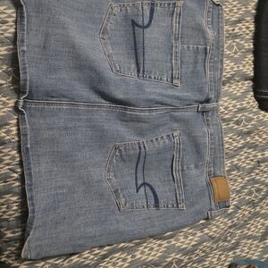 American Eagle Outfitters Light Blue High Rise Mini Skirt